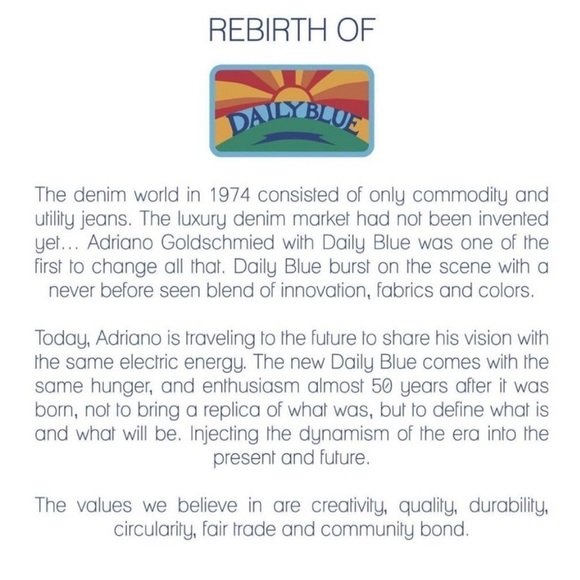 Daily Blue Back Pocketless 90s Easy Wide Leg Jean in Pacific Light Denim NEW - Picture 16 of 16